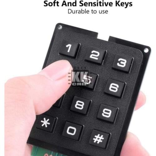 KKCHOP 12 16 Key 4*4 4*3 Membrane Switch Keypad 4 x 4 4 x 3 Matrix Array Matrix keyboard membrane switch keypad for arduino