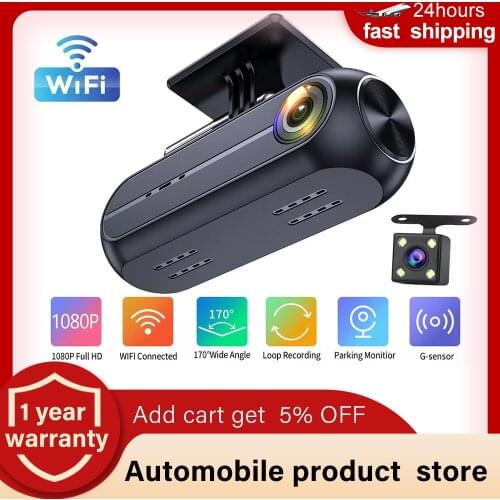 1080P HD Mini Driving Recorder WIFI Video recorder dash cam car recorders dash cam G-sensor doouble Record With Rear view camera