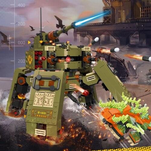 New Product Creator Sci-fi Tarantula Tank Model Building Block Toys set Boy Set Toys Gift Childrens Birthday Gift For Children