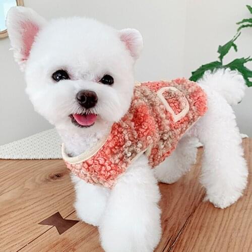 Dog Clothes Winter Warm Pet Puppy Jacket Coat Vest Pet Dog Cat Teddy Pomeranee Schnauzer Yorkshire Small Dog Fall Clothing Xs-Xl