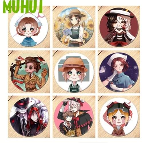 Online Game Anime Identity V Cosplay Badge Brooch Breastpin Girls Boys Collection Badges For Backpacks Decoration 19025