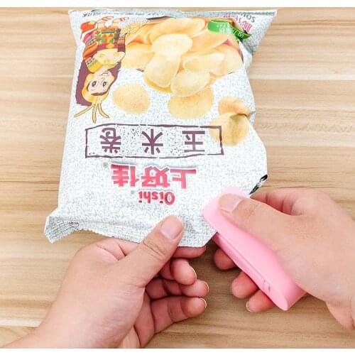 Wholesale 1PC Household Portable Mini Heat Sealing Machine Impulse Sealer Seal Packing Plastic Package Sealer Drop Shipping