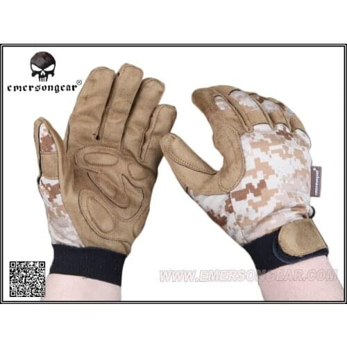 Emerson Tactical Full Finger Lightweight Camouflage Glove AOR1 EM5366