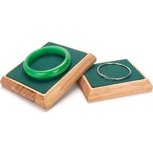 New wood Two-piece bracelet jewelry display trays women earring pendent bracelet showcase jewellery organizer storage stand