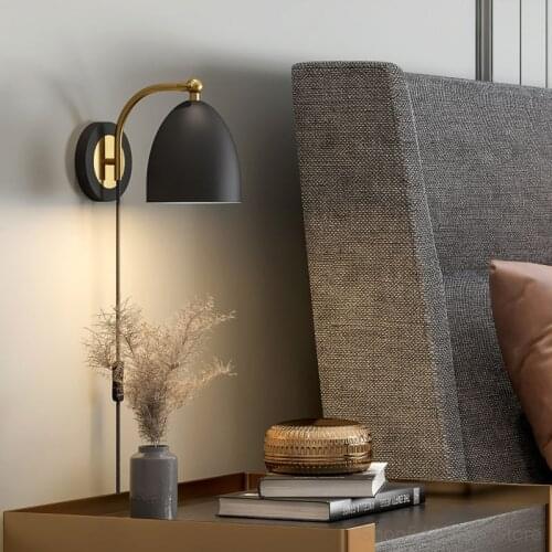 European Style Simple Wall Lamp Light Luxury Creative Bedroom Bedside Study Living Room Background Wall Lighting Decoration Lamp