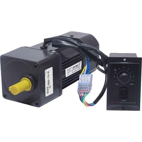 220V 90W 5RK90GU-CF 450-2.7RPM AC Reversible Gear Variable Speed Motor 1:3-1:500 AC Gear Reducer Geared Motor