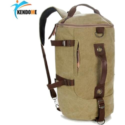 Mens Backpacks Camping Vintage Canvas Men Women Travel Backpack Goods for Trekking Hot Multifunction Waterproof Bag X010