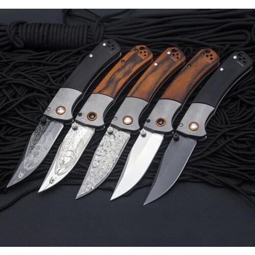 Butterfly In Knife BM10580 Folding Knife S30V Blade Aluminum+wood Handle Hunting Pocket Knifes Survival Tool Tactical EDC Knives