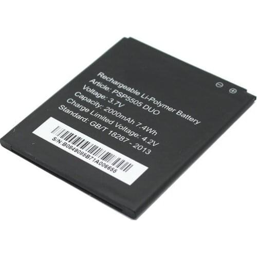 Ciszean 5pcs/lot Replacement Battery For Prestigio MultiPhone PSP 5505 DUO PSP5505 DUO 2000mAh Batteria Batterij Batteries