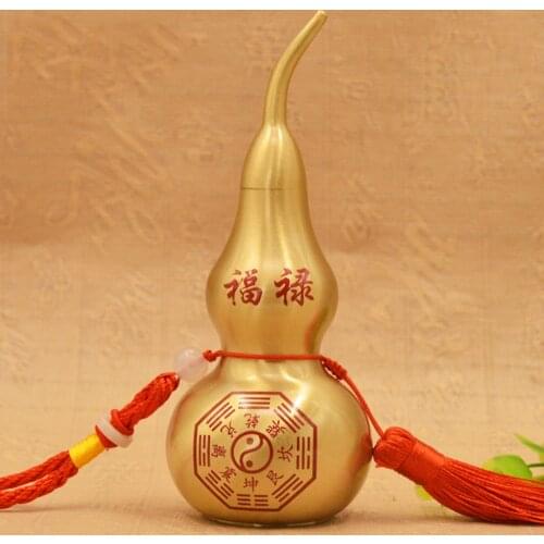 Pure copper thickened blue and white copper bowl tableware ornaments home rice bowl home furnishings Fengshui