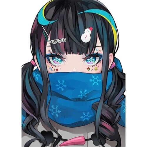 Game Animation Tokyo Lovely Girl Girl for Motorcycle Car Sticker Windshield High Quality Vinyl KK Vinyl Decals Waterproof PVC