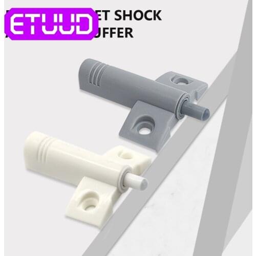 High Quality 10pcs/Set Gray White Cabinet Door Stop Damper Kitchen Drawer Quiet Close Buffers With Screws Soft Buffer Damper