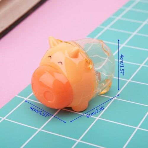 YYDS Mini Cute Cartoon Pig Pencil Sharpener School Student Stationery Kids Gift Hot