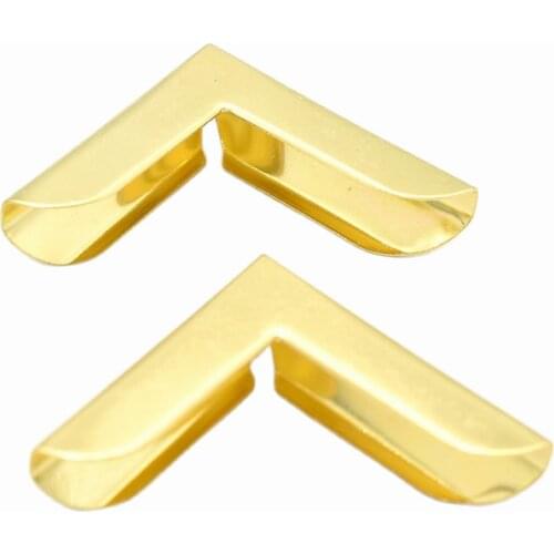 Gold Corner protection corners,Metal bag corner,protector,purse corner,vintage Box corner,Corner clip for book box corner frame