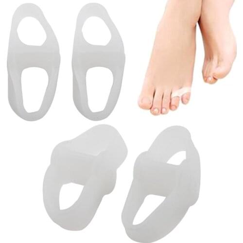 1 Pair New Silicone Toe Gel Correction Hallux Valgus Relief Pain Big Toe Pinkie Thumb Separator Feet Care Guard For Daily Use