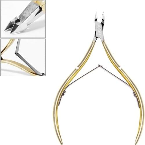 1Pcs Professional Cuticle Scissor Fingernail Cuticle Nipper Trimming Stainless Steel Nail Clipper Cutter Plier Manicure Tool