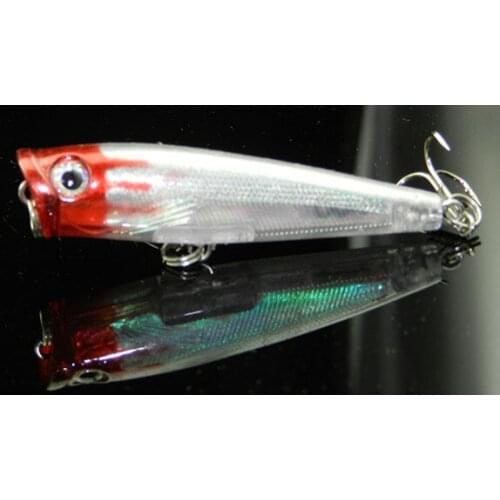 10pcs/lot Popper Wave VIB Mino grilled chubby fibrillation swimming lures set 65 mm 6.6 grams Lures and 4 color hard Bait