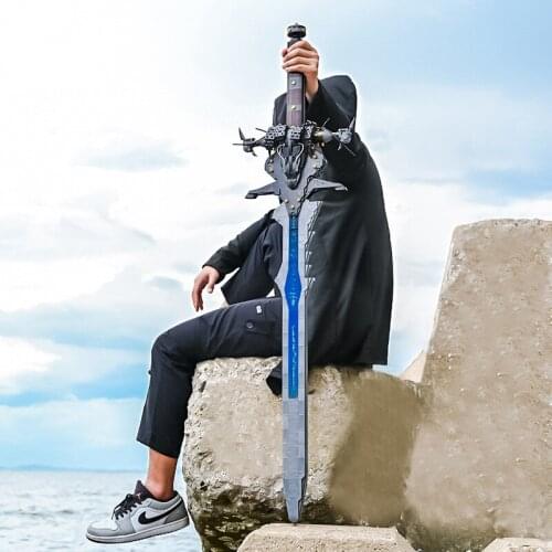 2353pcs Movie Sword Series Grief Blade Model Bulding Blocks Sword Bricks Toys For Boys Birthday Christmas Gifts High:70cm L:20CM