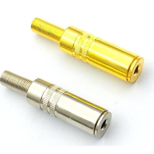 3pcs 3.5mm Jack Stereo Female Inline Socket Solder ADAPTER