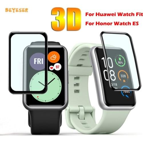 3D Curved Edge HD Screen Protector Film For Huawei Watch Fit/Honor Watch ES Smartwatch Full Coverage Clear Anti-Scratch Film