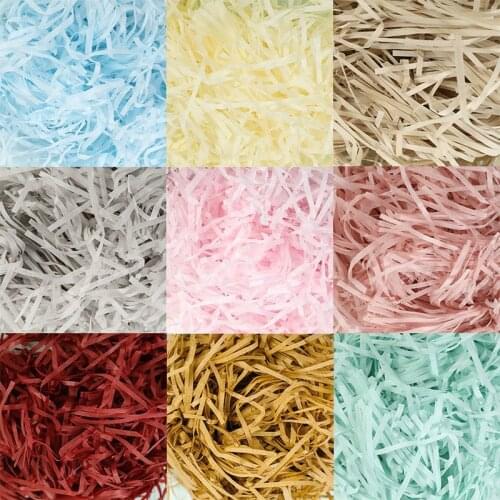 50g/bag DIY Paper Raffia Shredded Paper Decoration Confetti Gift Box Filling Material Wedding Marriage Decor Accessories