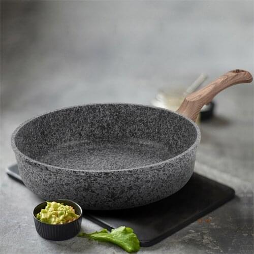 Non-stick Frying PanThickening Medical Stone Multi-purpose Pancake Steak Pan Maker Pastry No fumes Use Gas Induction Cooker