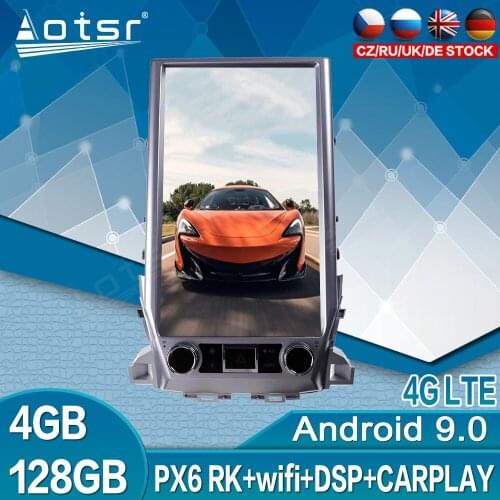 For Toyota Land Cruiser LC200 2016 - 2020 Car Radio Recorder Multimedia Player 128GB Tesla Big Screen Android 9.0 GPS Navigation