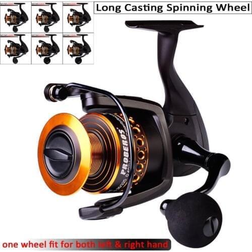 Spinning Reel 5.0:1 Long Casting Fishing Wheel Aluminum Alloy Spool 21kg Max Drag Power Carp Fishing Feeder Model 2000 to 7000