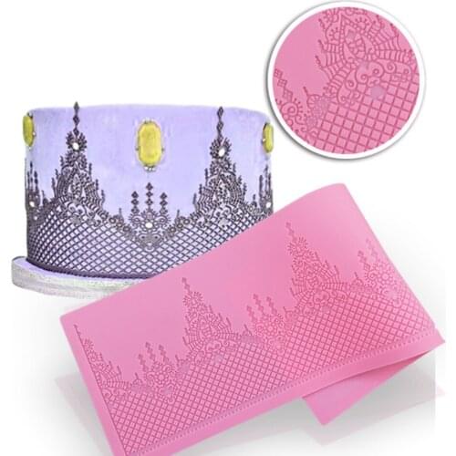 Creative Lace Cake Pattern Silicone Mold Fondant Chocolate Mold Sugarcraft Kitchen Tools