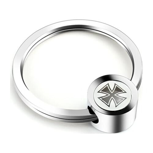 Cross Logo Car Key Chain Styling Personality Metal Vehicle Keyring For Volvo V70 Haval H3 H6 Haima Roewe Trumpchi GS4 GS8 Zotye