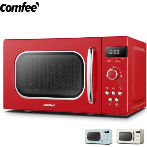 COMFEE Various Colors Retro Concise 800W Microwave Oven Easy Use 20L Fashionable Electrical Kitchenware For Thaw Heat Food Cook