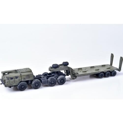 New Special Price 1/72PVC Casting Russia MAZ 7410 Tank Trailer Military Truck Model Home Display Collection Toy Free Shipping