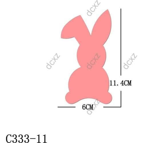 New Rabbit Wooden die Scrapbooking C-333-11 Cutting Dies Multiple sizes