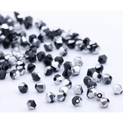 Wholesale #5301 3mm 1000pcs Glass Crystals Beads Bicone Faceted Bead loose Spacer Beads DIY Jewelry Making #253