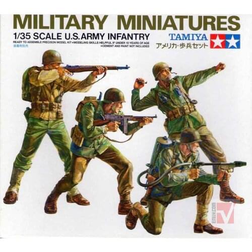 Original Ishinomiya Assembly Model 1/35 US Army Infantry Man Set 35013