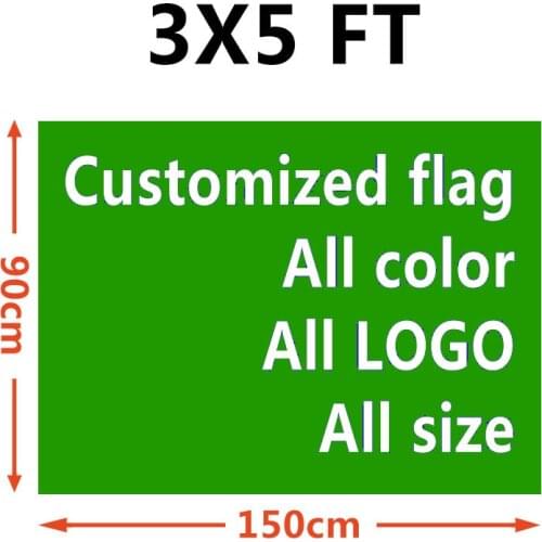FLYING Polyseter 3X5FT printed Decoration flag custom 150X90CM all color all logo customized flag