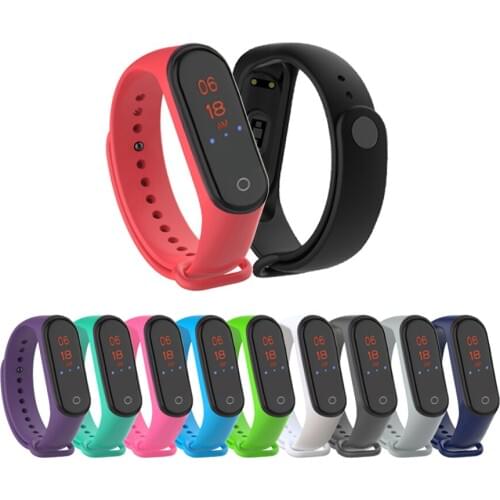For Mi Band 4 Strap Sport Silicone Watch Wrist Bracelet for Xiaomi Mi Band 4 Strap Accessories Bracelet