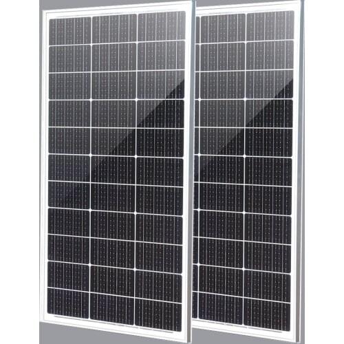 Glass solar panel 18V 100W 200W Monocrystalline silicon Solar Panels cell
