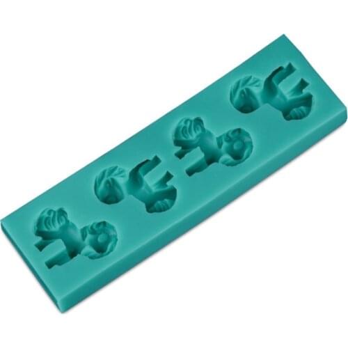 High Quality Mini Silicone Pony Horse Animal Cake Decorating DIY Mold Handmade Fondant Mould Tool*1 D159