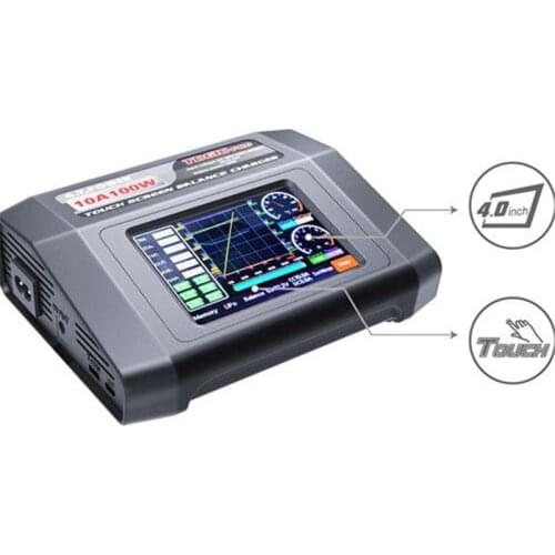 G.T Power TD610 PRO DC 10V-18V Input 100W 10A HD Colorful Touch Screen Battery Charger Discharger for 1-6S LiPo Lilon LiFe LiHV