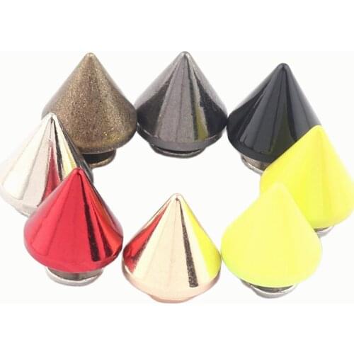 Gold Screw Punk Spikes Studs back with Screws,Leather Craft Screw Punk Stud Metal Screw Rivet Leather Jacket Belt Crafts DIY