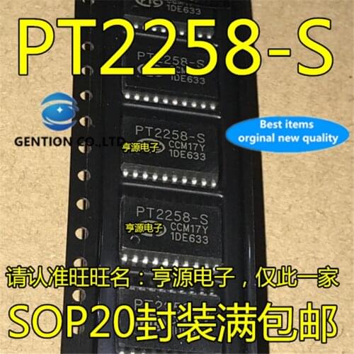 10Pcs PT2258 PT2258-S SOP20 6-channel electronic volume controller IC in stock 100% new and original