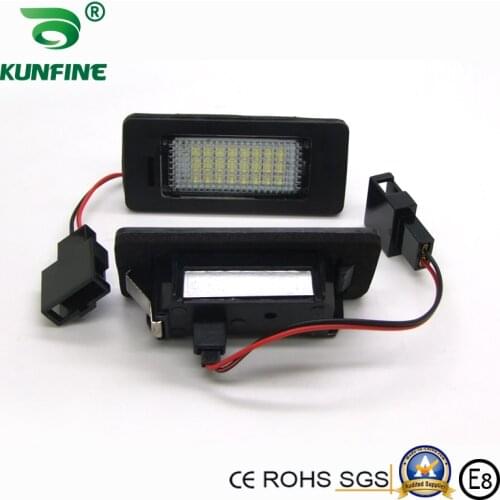 2pcs Car LED Number License Plate Light LED License Lamp for Audi Q5 A1 A4 B8 A5 S5 A6 A7 TT TTS RS5 OEM No .T0943021 4G0943021
