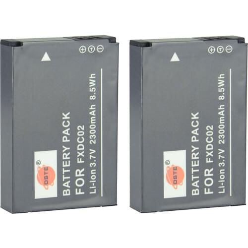 2PCS 2300mAh Full Decoding Li-ion Battery for Drift 72-011-00 FXDC02 CFXDC02 HD Ghost Ghost-S HD720