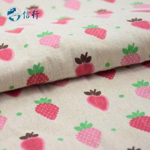 50*150cm Printed Cotton Linen Fabric For Patchwork Quilting Sewing DIY Sofa Table Cloth Furniture Cover Cushion Fabric#3430