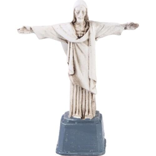 9cm Resin Jesus Christ Statue Catholic Saint Figurine Tabletop Sculpture Home Decoration Gift