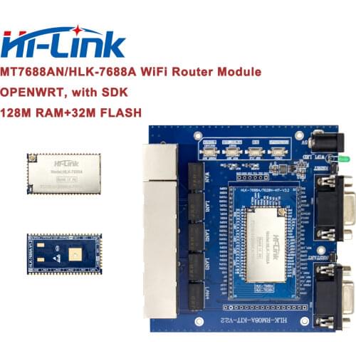 Free Shipping HLK-7688A Wireless Module SDK Board Openwrt 150Mbps with 128M RAM and 32M Flash