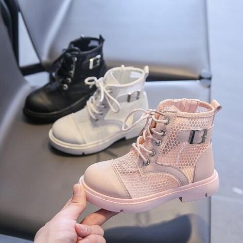 Summer Spring Girl Shoes Children Transparent Mesh flat Single Boots Baby Breathable Ankle Booties Boys Girl Casual Kids Boots