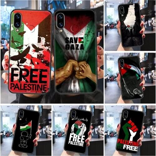 Palestine Mark Flag Phone case For Huawei P Mate P10 P20 P30 P40 10 20 Smart Z Pro Lite 2019 Frosted black tpu prime luxury
