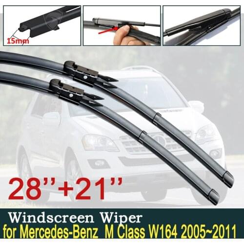 For Mercedes-Benz M ML Class W164 2005~2011Car Wiper Blades Windscreen Windshield Wipers Car Accessories 2006 2007 2008 2009